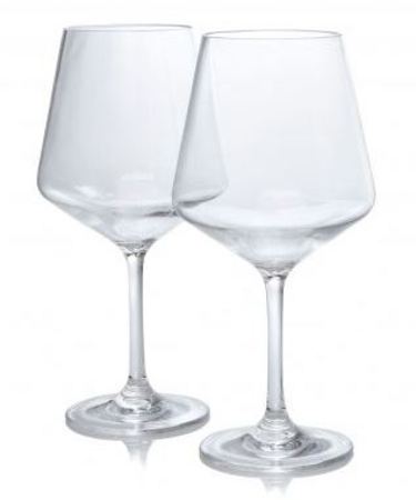 Polycarbonate wine glasses, set of two