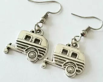 Metal caravan earrings