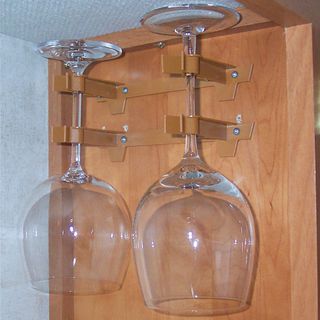 Wine glass holder for caravans and RV's, mega klipp
