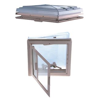 MPK 42K roof light, complete, with blinds and flyscreen, 400 x 400 mm, roof: 24-56 mm