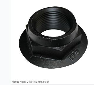 Flange nut BPW, black, M24 x 1.5 mm