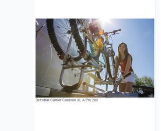 FIAMMA CARRY BIKE XL A PRO 200 for short caravan draw bar