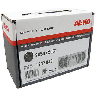 AL-KO Brake Shoe Kit 2050/2051, Rivet Reinforced Complete with Reversing Springs