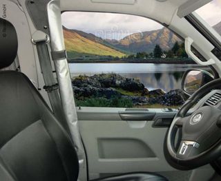 VW T5 Front Passenger and Driver Side Blackout Thermal Curtains