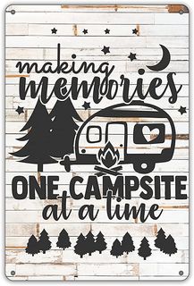 Making Memories metal caravan sign