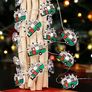 LED caravan string lights with remote