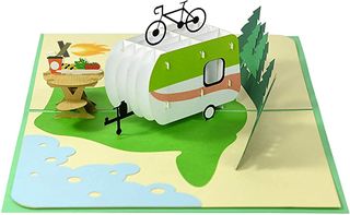 Caravan Pop Up greeting card