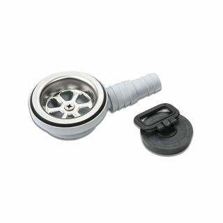Sink Waste Drain Angle with Plug 55mm