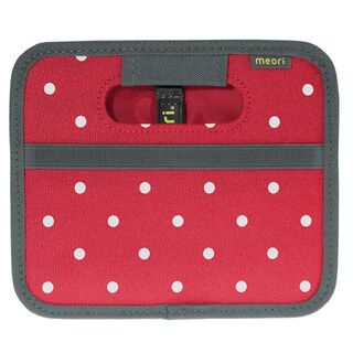 MEORI foldable box MINI, Hibiscus red with white dots