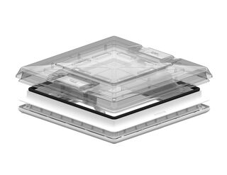 Fiamma Vent 50 Crystal Skylight, 500x500mm Clear
