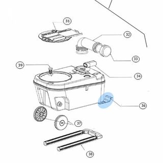 Dometic Saneo Cassette Latch Retainer Bracket