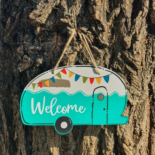 Caravan Sign, Welcome