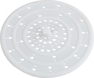 WENKO drain sieve, white, silicone
