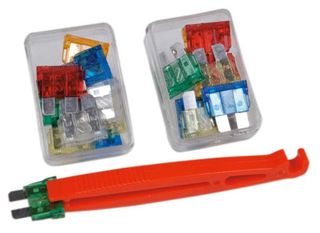 Blade fuse set, safety, 12 V, 22 pieces