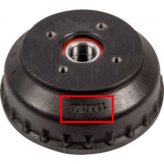 Thetford fridge model label position diagram