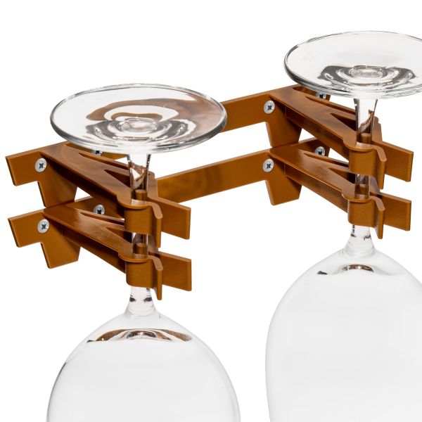 Wine glass holder for caravans and RV's, mega klipp Moutere Caravans