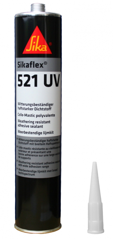 Sikaflex-521 UV, Black, EXPIRED 11/2021 REDUCED TO CLEAR