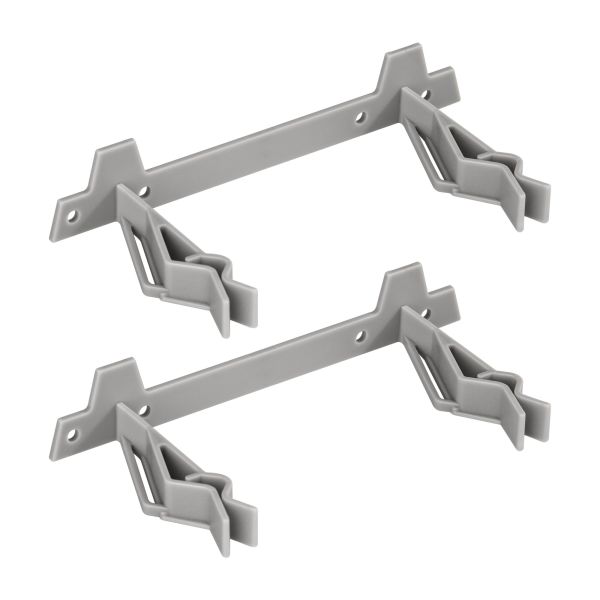 MegaKlipp Wine Glass Holder Double, grey, for caravans, boats and