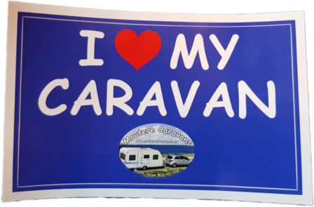 I ❤️ my caravan bumper sticker-Free with order