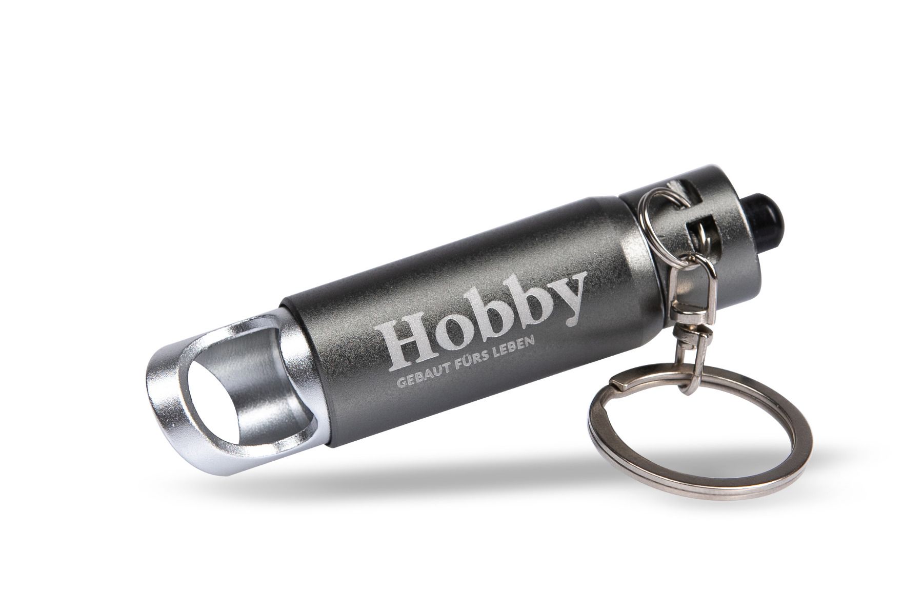 Hobby Keyring with LED Torch and Bottle Opener Moutere Caravans