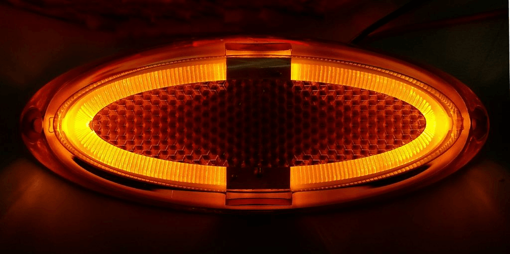 DIMATEC oval Side Marker Led Light 12V Orange