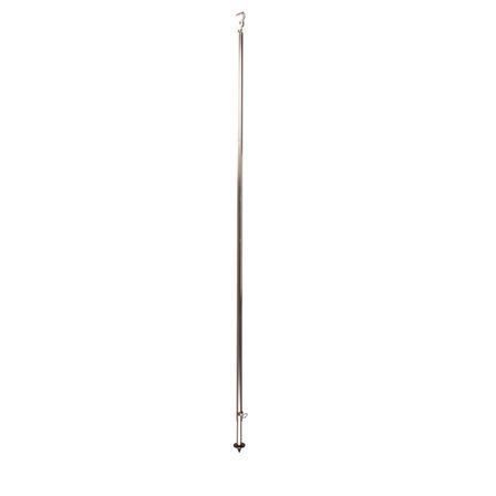 Awning Additional Storm Pole with Foot and Clamp Steel