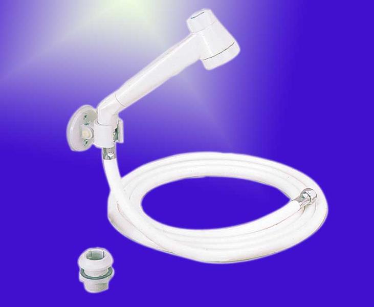 Shower Set MODERN, White, 2m hose, 3/8