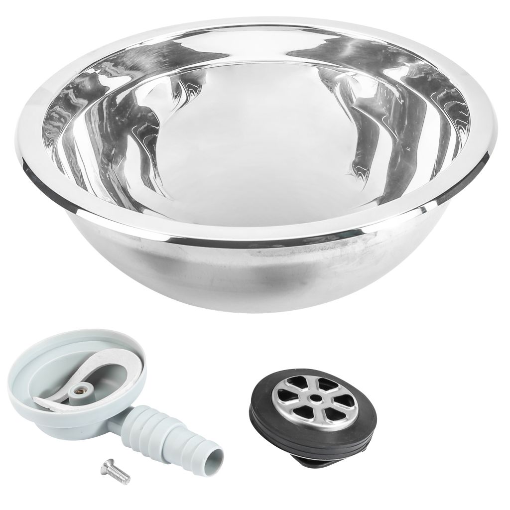 Comet Stainless Steel Round Sink 295mm Moutere Caravans