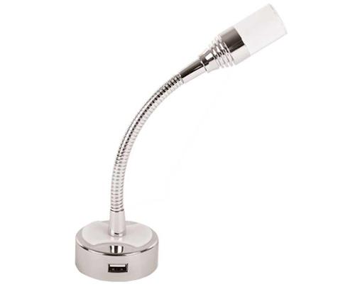 Dimatec LED Reading Lamp Flexi 2, 12V, with USB