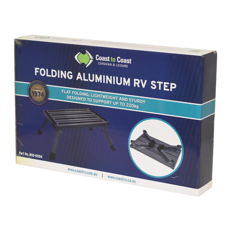Coast Folding Aluminium Single Step (220kg Capacity)