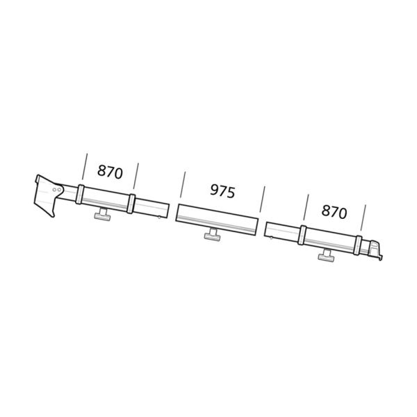 Thule Safari Residence / Panorama 9200 Clamp Profile 3m L/H