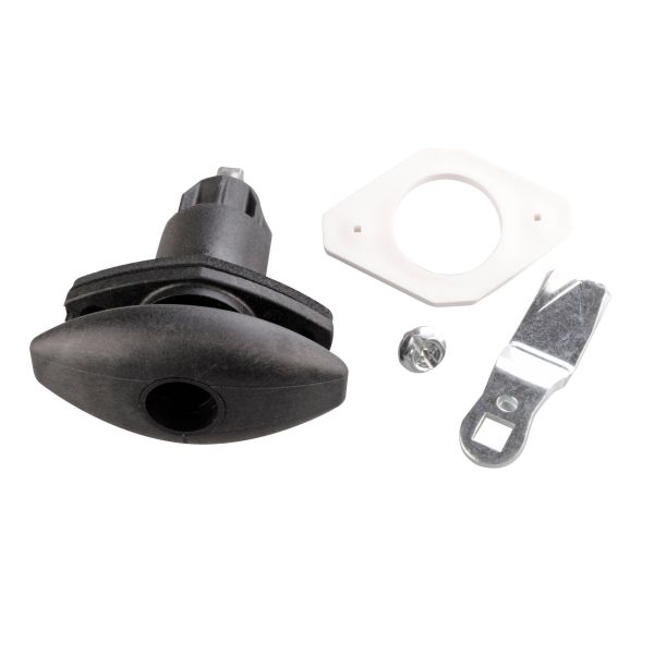Eclipse lock for service doors, black, STS,78 mm