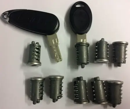 Bailey FAWO HSC key and barrel set, 2 keys, 9 barrels, Number FW794