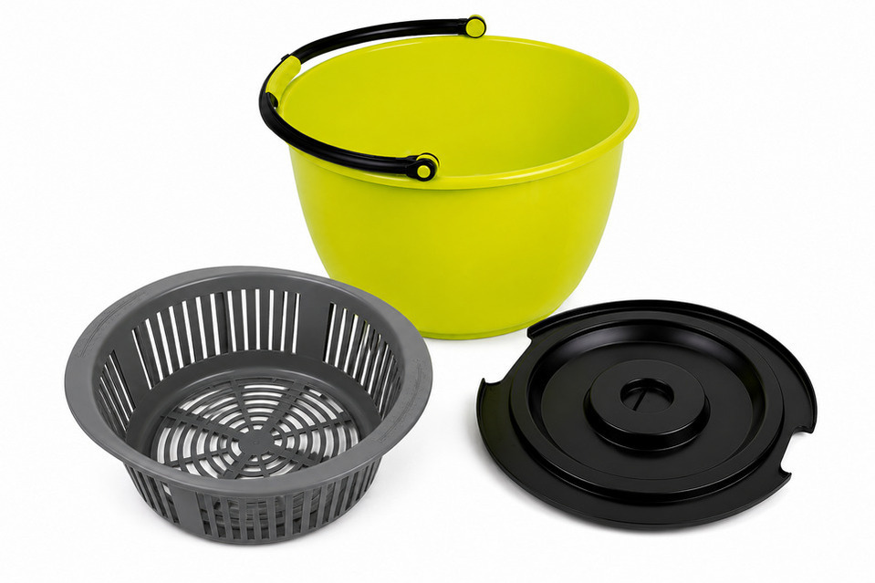 Camp4 Multi purpose bucket with lid and strainer, ⌀ 350mm, plastic