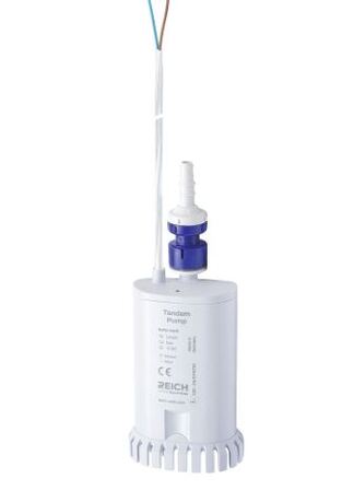 Reich Tandem High Power Twin Submersible Water Pump 12V,  for soft hose