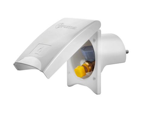 TRUMA external gas socket with housing, white
