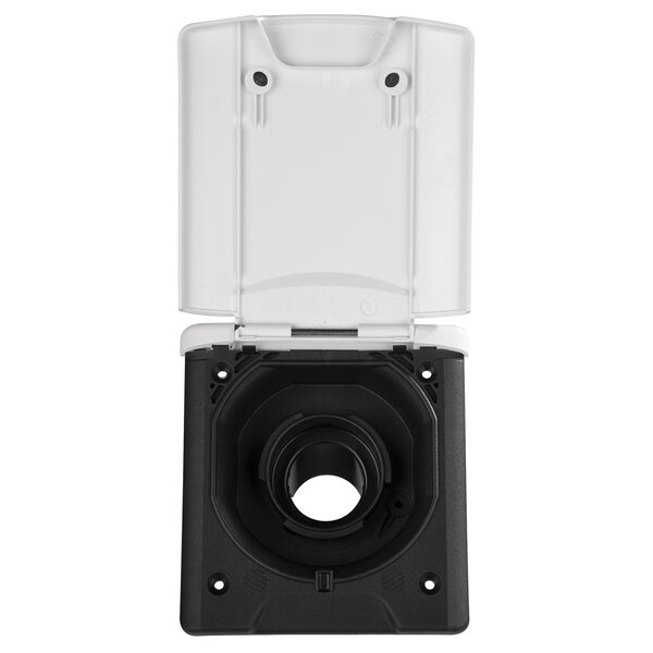 FAWO ABL fresh water filler flap with magnetic lid, white, for caravans and motorhomes