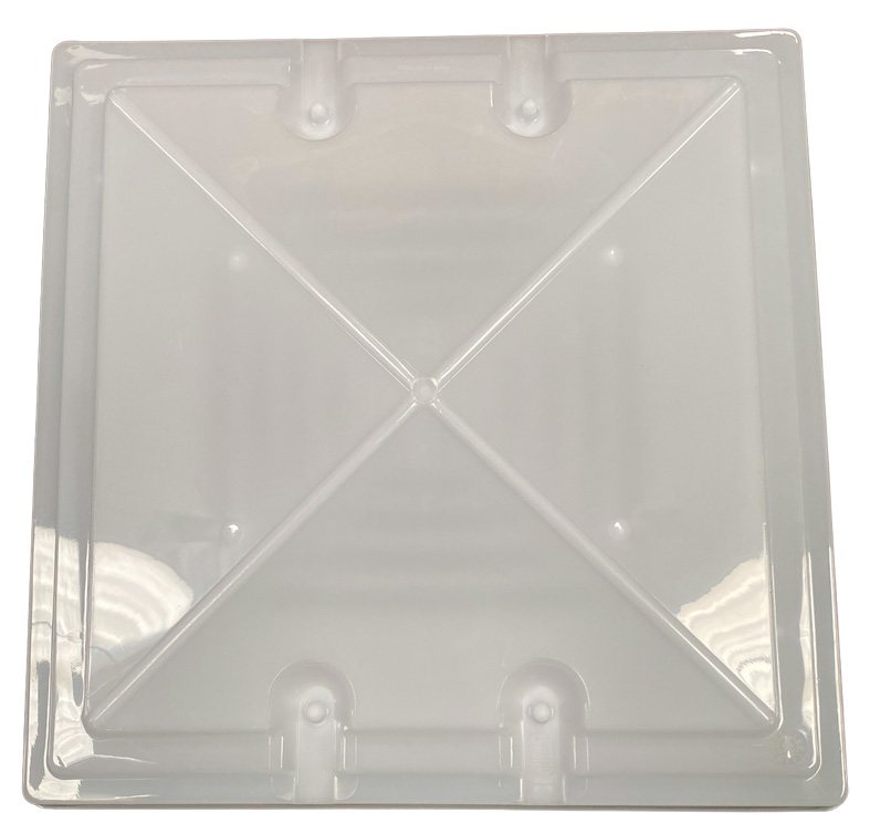 MPK 400x400 Model 42 Replacement Cover Dome Lid with Handles, White