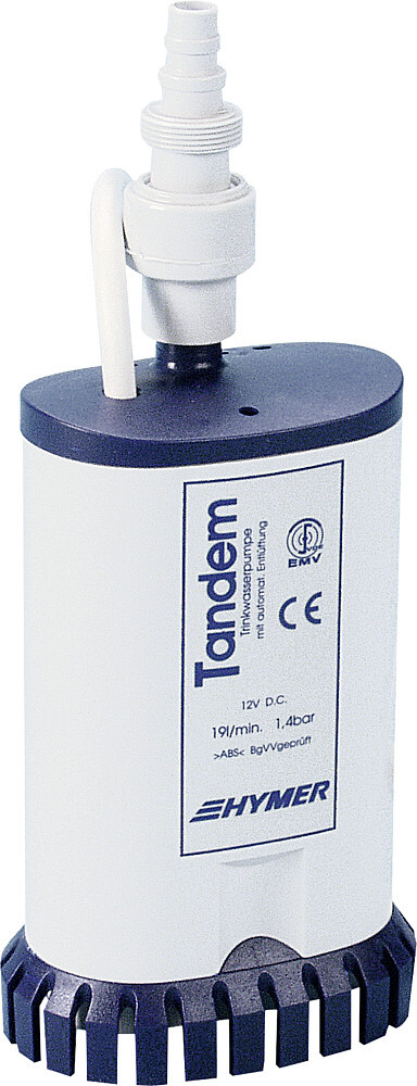 Reich Tandem High Power Twin Submersible Water Pump 12V, for HYMER vans, soft hose