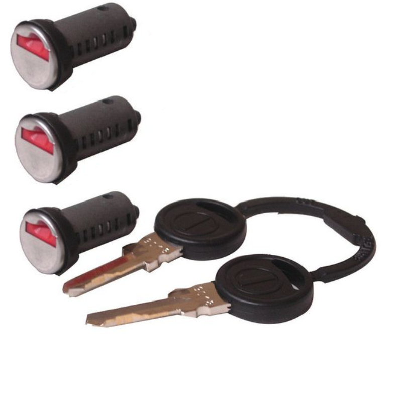 Zadi Cylinder Lock with Keys for Zadi Doors 3-7, 3x barrels