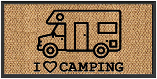 Arisol floor mat I LOVE CAMPING, Campervan