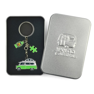 Van Go Collections Key Ring, The Camper Collection, Camper B, Mint Green