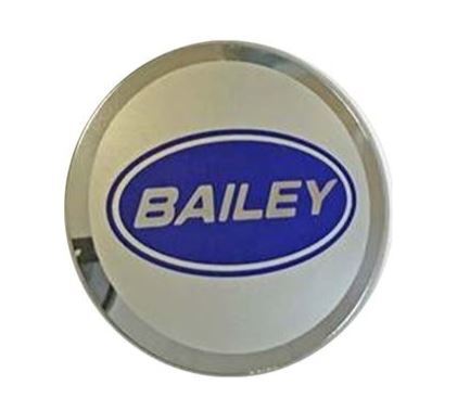 Alloy Wheel Plastic Centre Cap Silver 60mm for Bailey caravans, 1140484