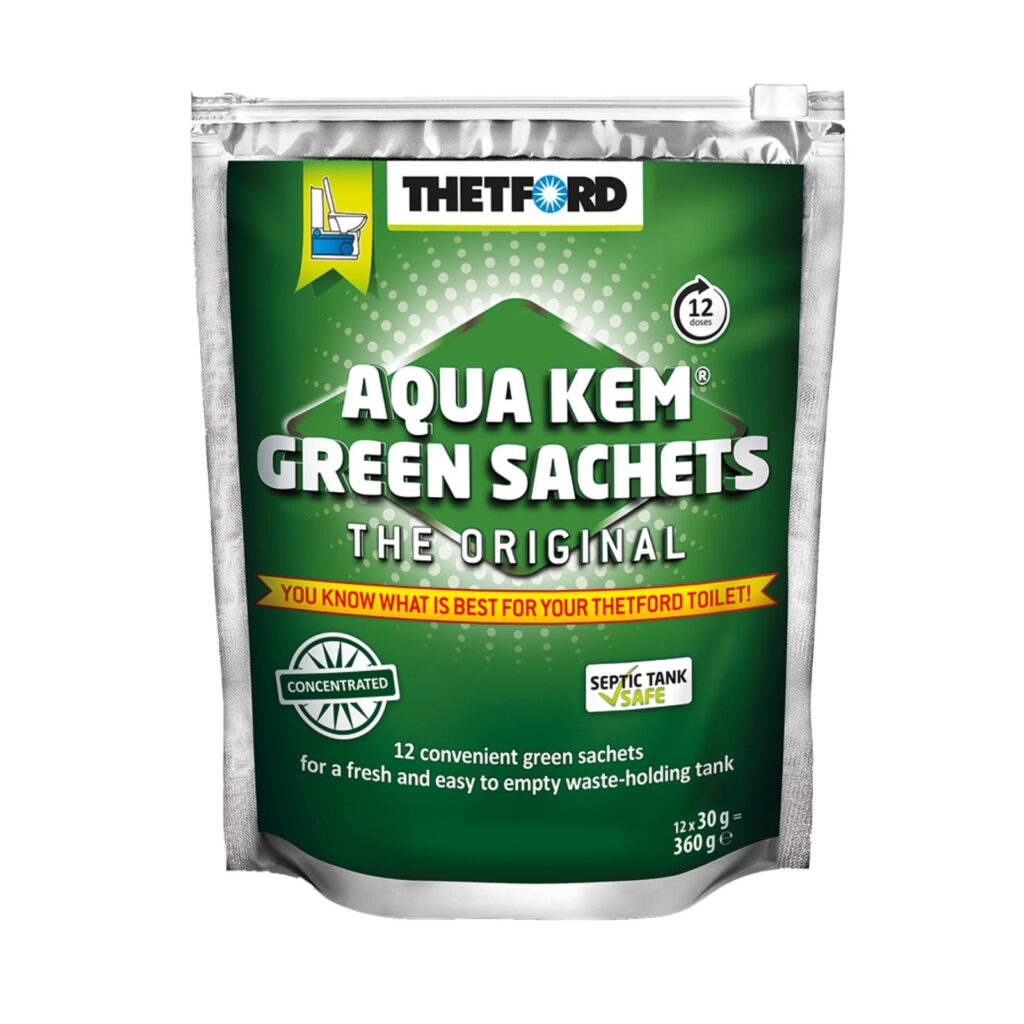 Thetford Aqua Kem Green Sachets, 12 Sachets