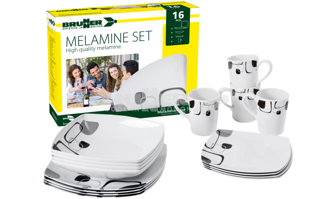 Brunner Melamine dinner set ENIGMA, 16 pcs