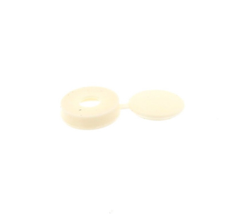 Bailey hinged screw cap cover, cream, 1490215