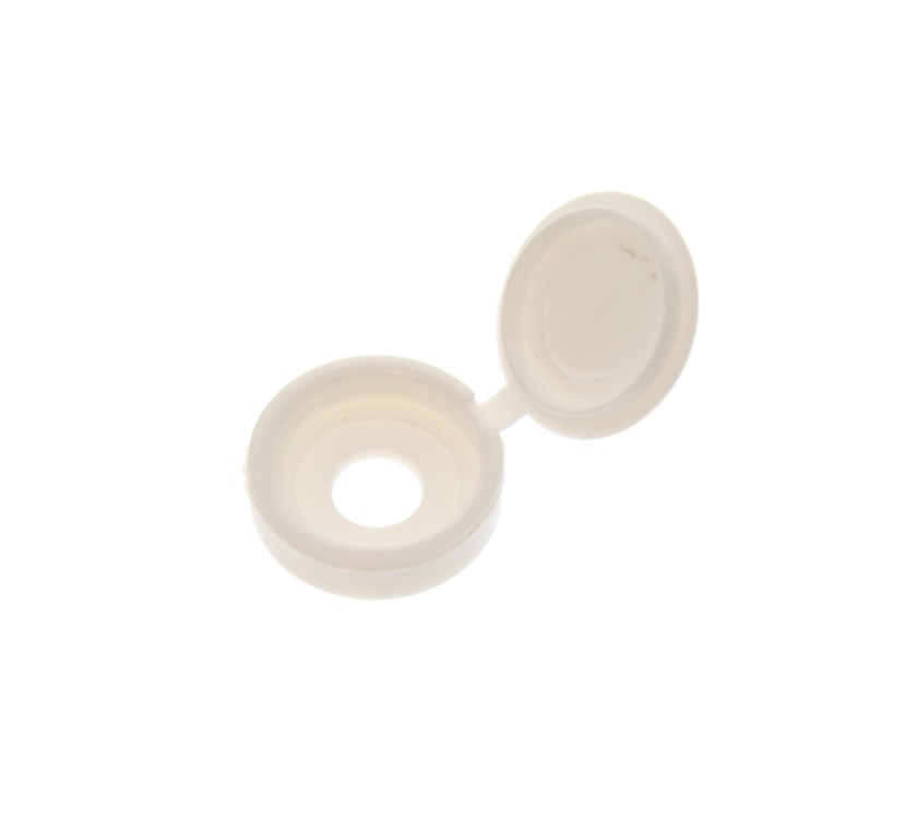 Bailey hinged screw cap cover, white, 1490168