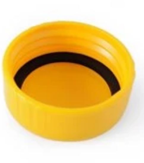 Thetford C200 screw cap with seal, yellow