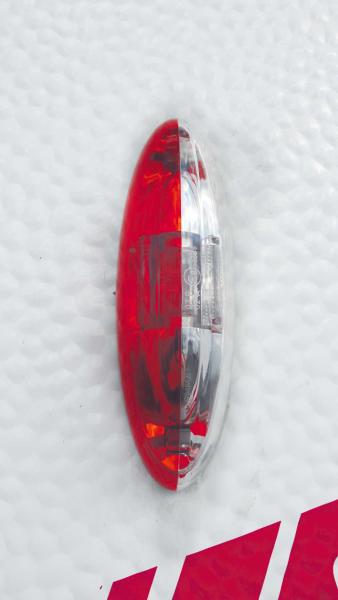 JOKON Marker Light, Oval, Red/White, Mirrored