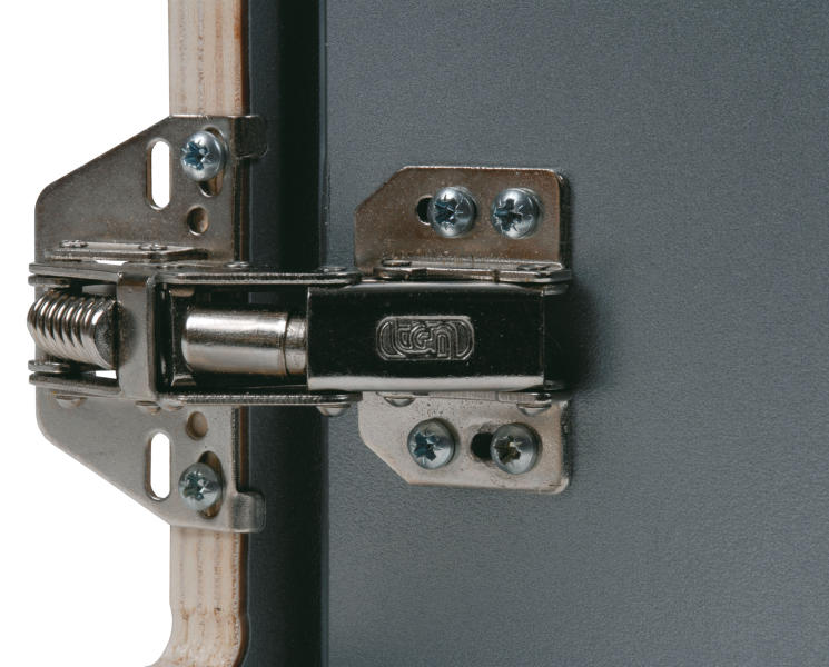 DGN metal hinges for caravan cupboards, set of 2